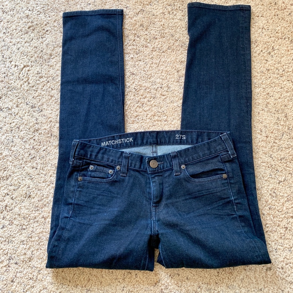 J.Crew, Matchstick, Blue Jeans, Dark Wash, 27s
